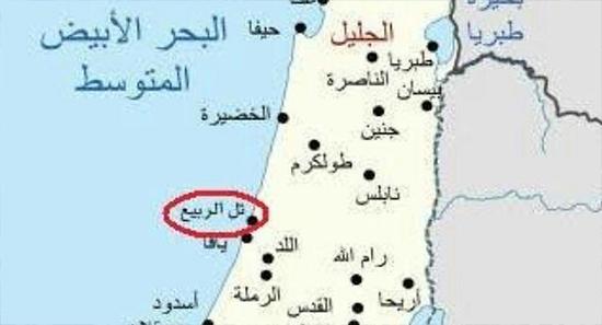خريطة فلسطين